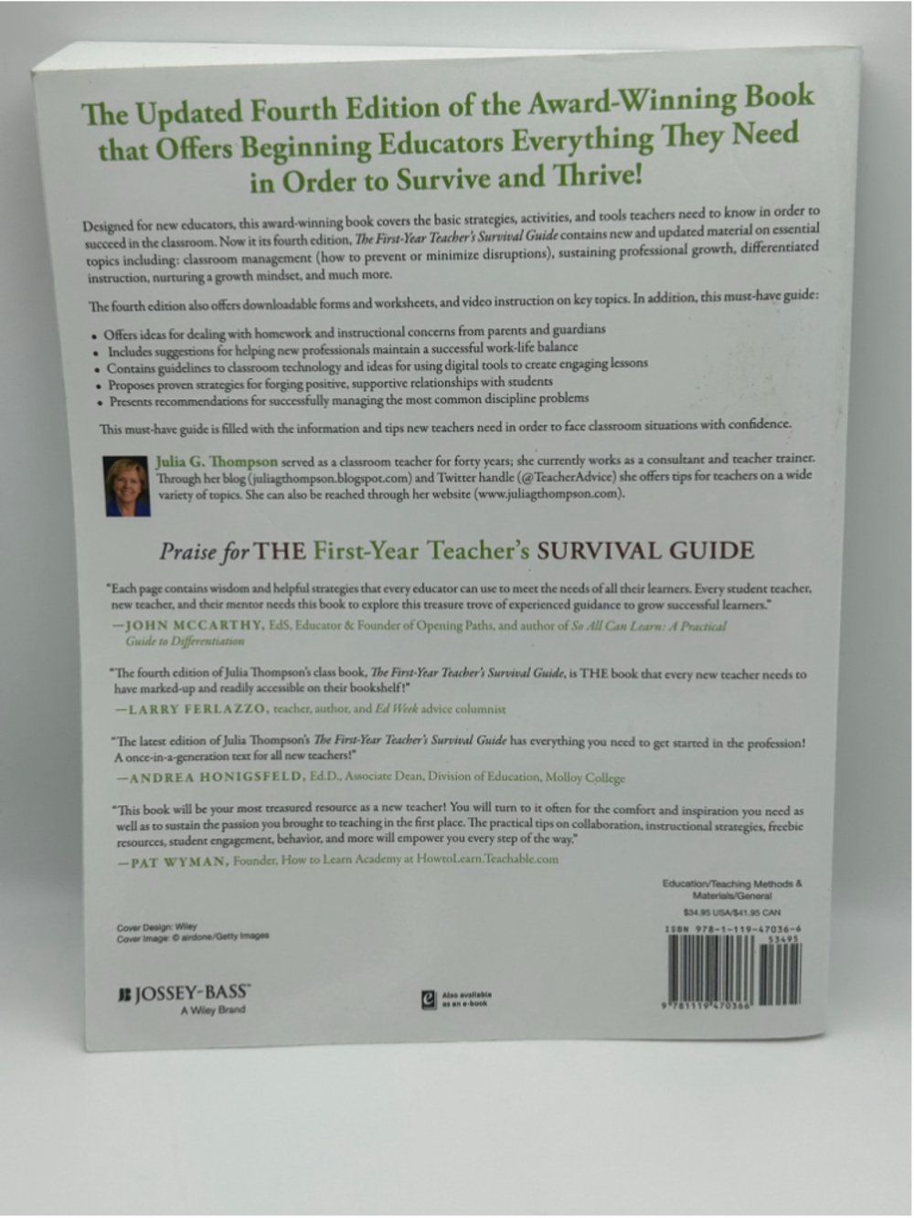 Jossey-Bass The First-Year Teacher's Survival Guide Book 4th edition White/Green - Picture 2 of 7